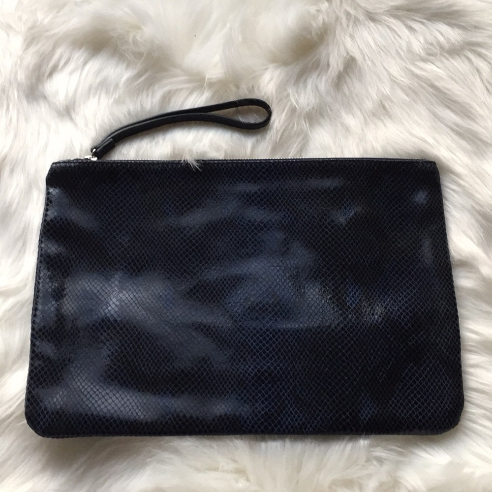 Banana Republic Blue Reptile Design Bag